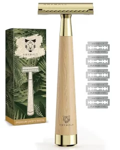 ANYMALE - Rasierhobel Gold Edition aus Ahornholz
