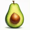 Eine Avocado