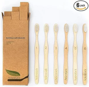 Holzstück Bambus Zahnbürsten